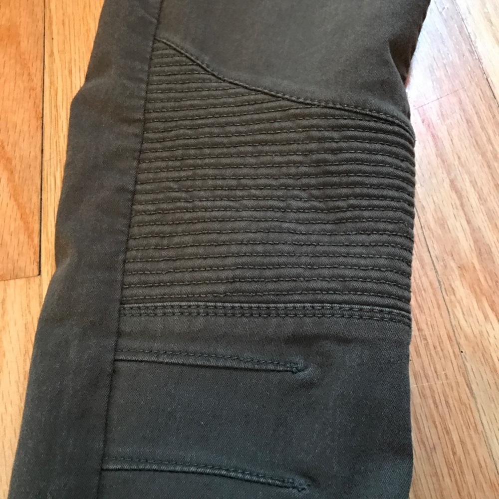 Army green military style jeans - Picture 2 of 5